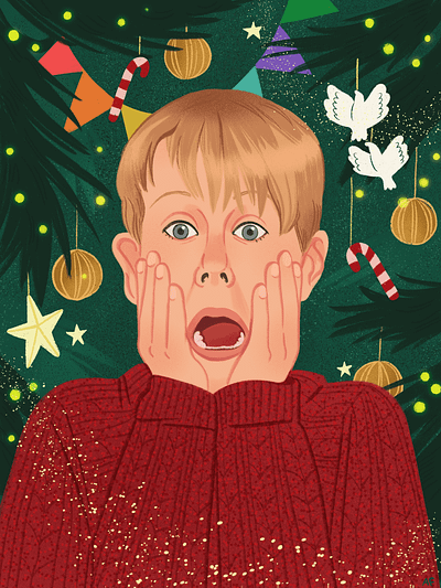 Home Alone Digital Fan Art art digital art fan art hand drawn illustration portrait procreate