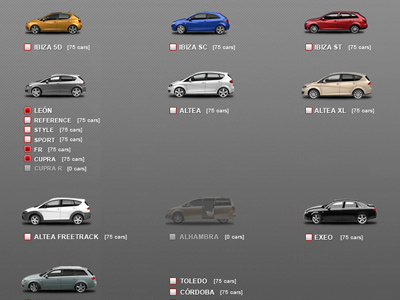 Filter by car model car checkbox filter modal model