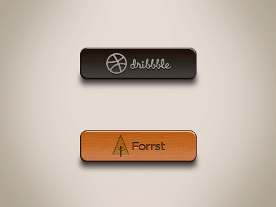 Social Design Buttons (PSD) buttons dribbble forrst freebie social design