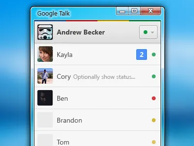Better Google Talk chat google im instant message talk windows