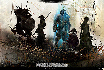 Character Create for Guild Wars 2 games graphic design guild wars interactive ui