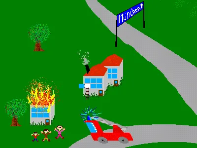 1995 - when 66MHz were over the top ah the good ol days ibm pc dx2 66mhz pc paintbrush piggies windows 3.1