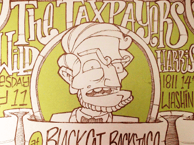 The Taxpayers poster poster screenprint