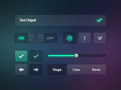Transparent UI buttons elements icons ios ipad iphone kit off on profile scope selected slider toggle ui ux