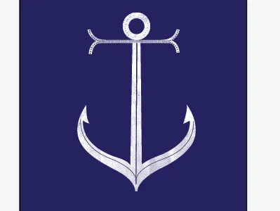 Anchor Doodle anchor anchors attachment concept doodles erika mackley graphic design erika noel design fools illustrator one color screen print screenprint sea ship ships texture tshirt vector white