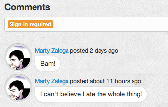 Playing around with comments comments