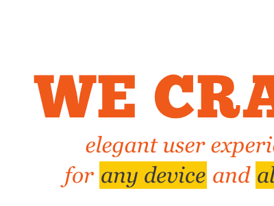 717: Home page 717studios type typography ui web design