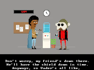 Shootin' the breeze (Animated) 8bit animated gif gif lando calrissian nien nunb pixel star wars