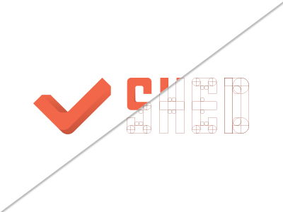 Shed Logo Construction brand branding circle circles construction design graphic graphic design grid identity logo logo design logotype narrow type typeface visual identity