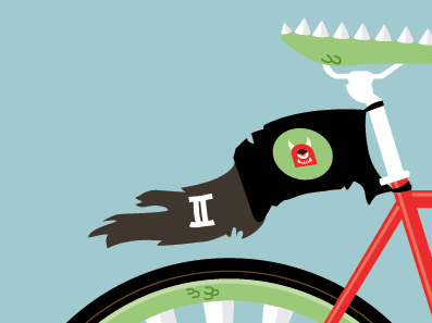 Pedal Craft Monster Bike II bicycle bike flag monster pedal craft sarah thomas