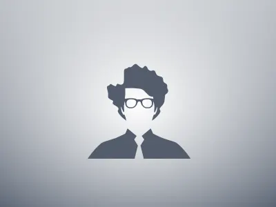 Default Guy avatar blue cool hair default default guy geek inkscape it guy nerd nerd glasses placeholder vector