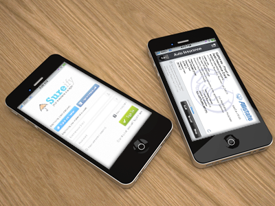 Mobile Insurance Tracking App UI insurance ios landing splash startup ui ux