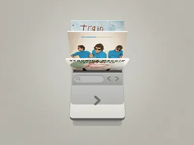 Album Flip (live) album cover flip fold music player simple ui