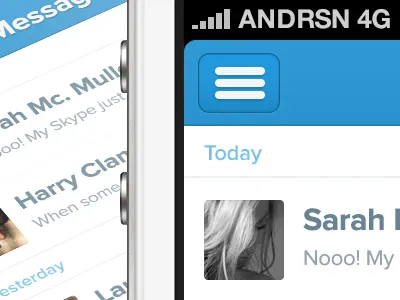 Messages blue gui iphone light messages retina skype ui