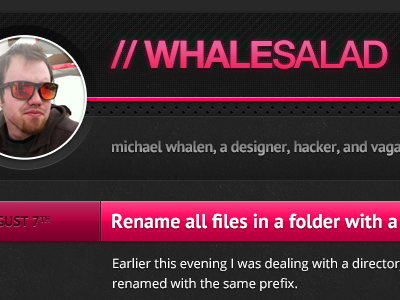 New Whalesalad Design: Abandoned! abandoned design