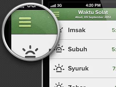Custom Nav design interface ios6 iphone navigation ui ux