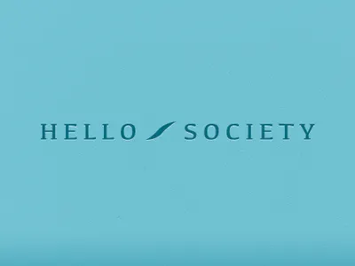 Hello Society Branding brand branding identity logo mark wordmark