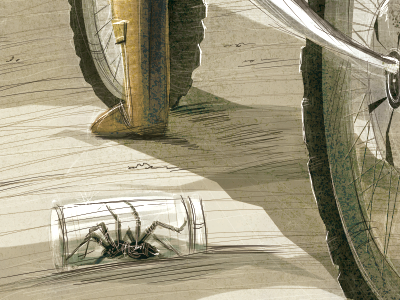 What about the boy? art bad boy breaking digital fan kill lapse motorcycle painting scene spider time