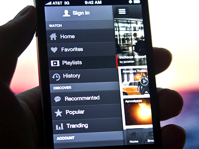 YouTube+ App User Interface 2. app design interface tube ui user video you youtube