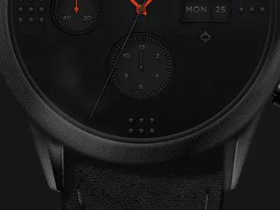Dotted Watch adobe fireworks black clock design dotted industrial design time watch