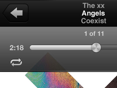 iOS 6 Music App controls ios 6 iphone 5 music music app music player player ui