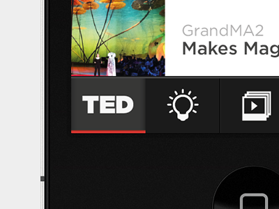 Ted App Redesign app button icons ios red redesign ted ui ux