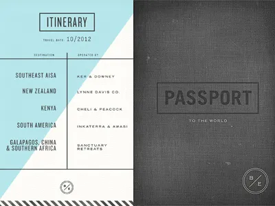 Passport booklet itinerary passport texture vintage