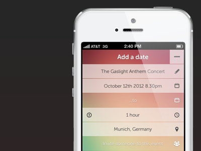 ...calendar app is back! add app application birthday calendar date day flat gradient ios7 iphone location reminder week