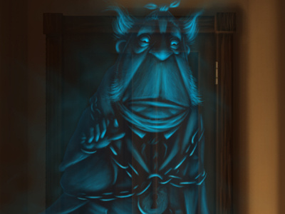 Jacob Marley chains character design christmas carol ghost illustration jacob marley scrooge
