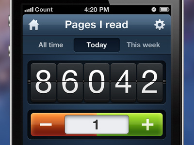 Counters App - Counter app apple counter gloss green ios iphone minus plus red retina retina cool retina mac