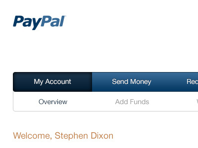 PayPal Account experience interface paypal redesign ui user user experience user interface ux web design