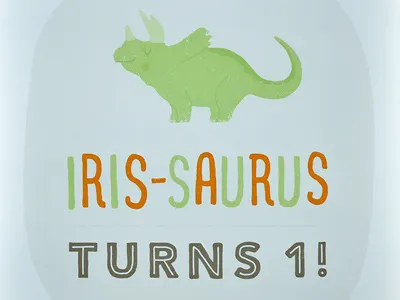 1st Birthday Print birthday dinosaur prova