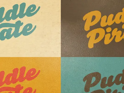 Pirate WordMaarrrrrrrk color exploration logo pirate puddle texture typography wordmark