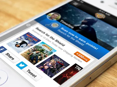 Warner Bros : VIP Rewards for iPhone (teaser) app competition entertainment ios iphone points prizes rewards scanner timeline vip warner bros website