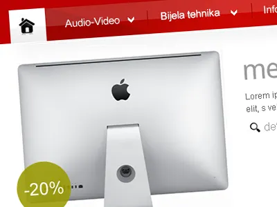 Konikom - webshop cart light minimalistic red webshop