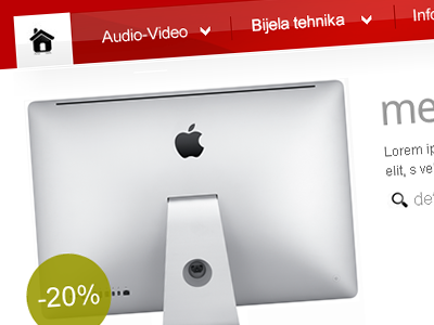 Konikom - webshop cart light minimalistic red webshop