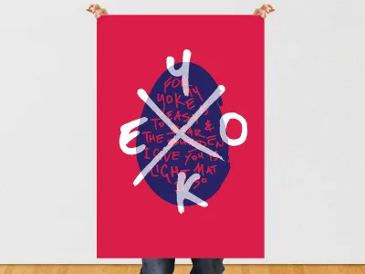 My Yoke Is Easy bible custom type egg graphic design pen poster type verse yoke