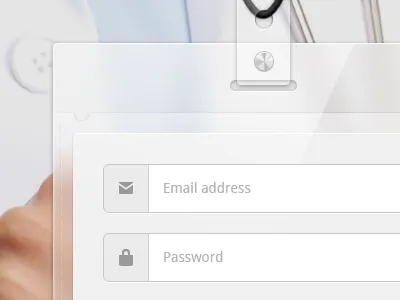 Lanyard Login Form button button style field form gradient icons lanyard layer styles login shadow user interface