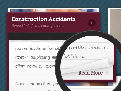 Personal Injury Buckets bucket handwritten hover law paper personal injury rip web design