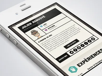 Resume IOS Version interface ios iphone resume ui