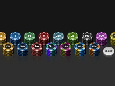Pokerstars Chip Set (WIP) bet chip chips full graphics gui interface poker pokerstars replacement set tilt