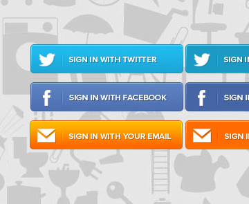 Button States buttons interface social