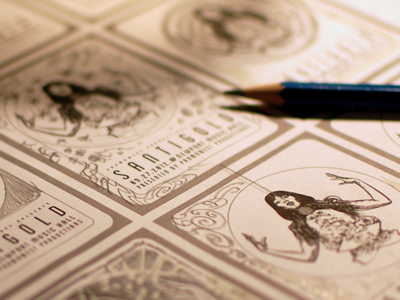 Santigold Thumbs pencil process thumbnail traditional