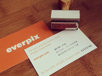 Business Card & Stamp business card everpix stamp