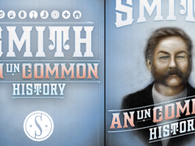 Smith Book Cover Options book cover history icons lettering portrait smith