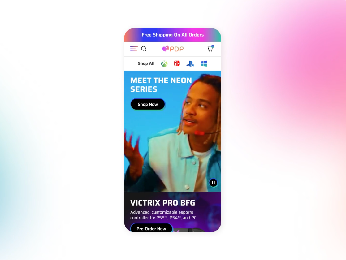 PDP's Website Redesign animation design ui ux web website