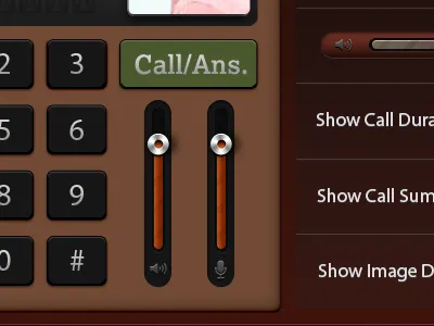 New Dialer Brown brown dial phone