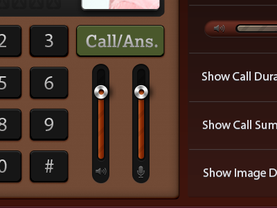 New Dialer Brown brown dial phone