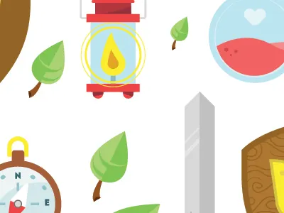 Äventyg ⚔ adventure illustration pattern