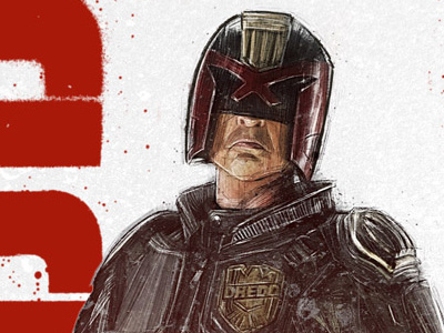 DREDD 3D 3d dredd film illustration judge movie poster